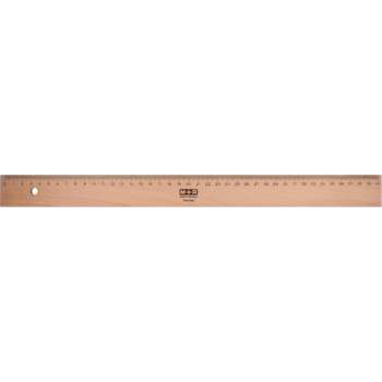 17x M+R liniaal uit hout 50cm