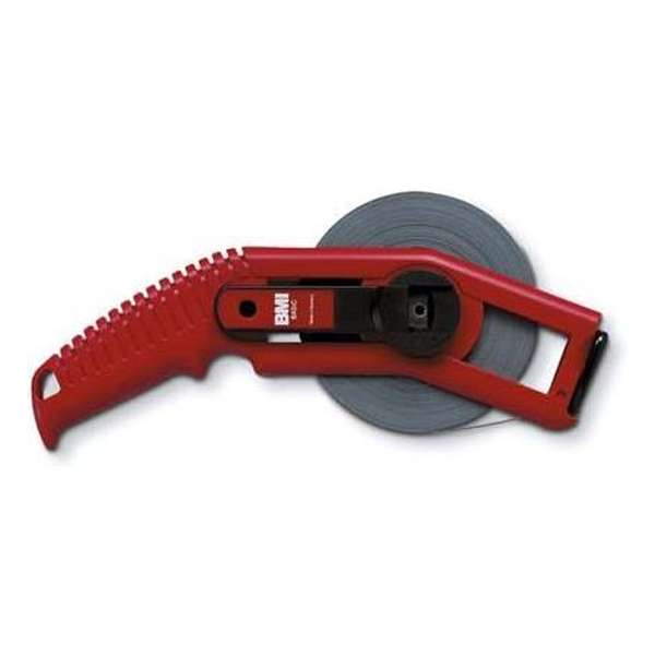 BMI Meetband 50m staal witlak op haspel BMI Meetband 50m staal witlak op haspel