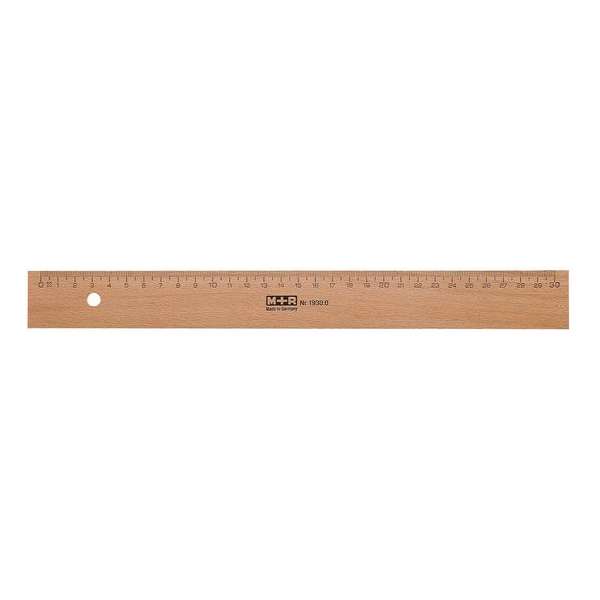 28x M+R liniaal uit hout 30cm 28x M+R liniaal uit hout 30cm