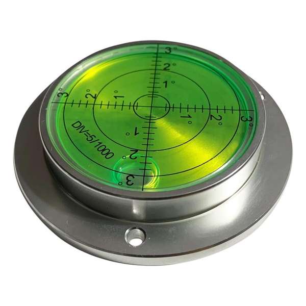 Grote ronde waterpas in aluminium behuizing (80x62x15 mm, zilver) Grote ronde waterpas in aluminium behuizing (80x62x15 mm, zilver)