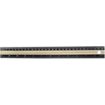 Zwarte liniaal 30 cm