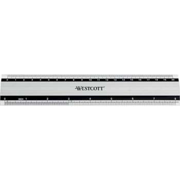 36x Westcott metalen liniaal 20cm