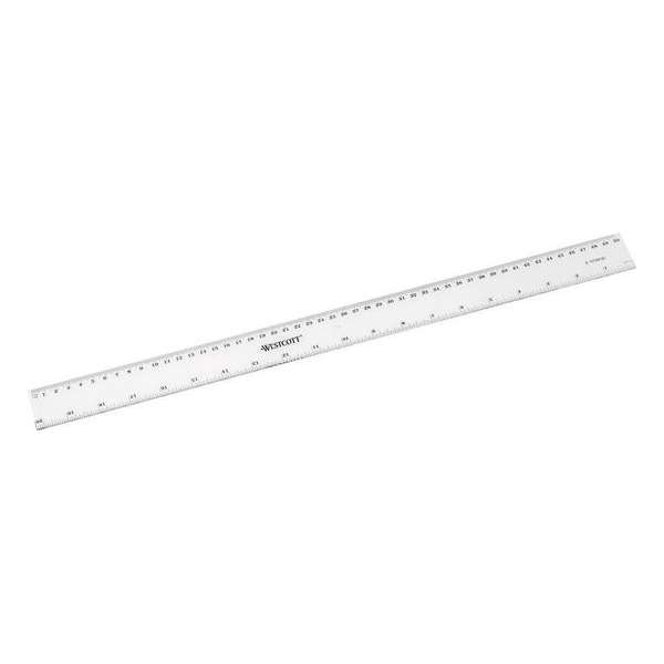 liniaal Westcott 50cm kunststof cm/inch verdeling liniaal Westcott 50cm kunststof cm/inch verdeling