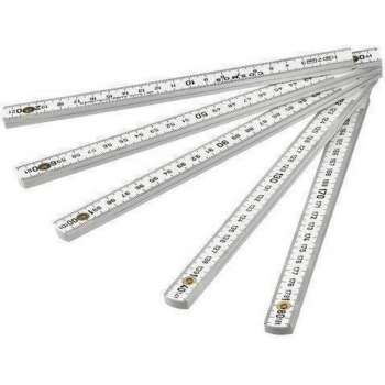 duimstok kunststof   2m 10delig vola-wit 43-003210