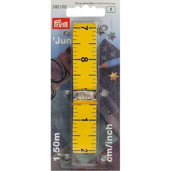 Prym centimeter/inch junior 150 cm - geel Prym centimeter/inch junior 150 cm - geel