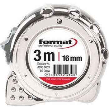 Rolbandmaat verchroomd 8 mx25mm