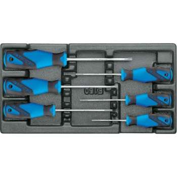 Gedore - 1500 ES-2163 TX - 3-C schroevendraaier-set - 6 delig