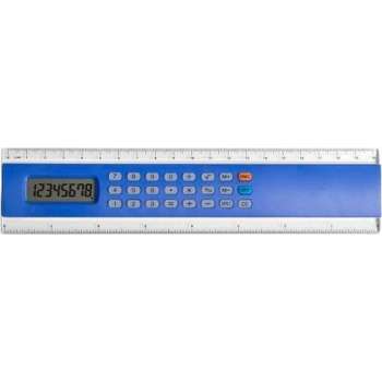 Liniaal rekenmachine blauw