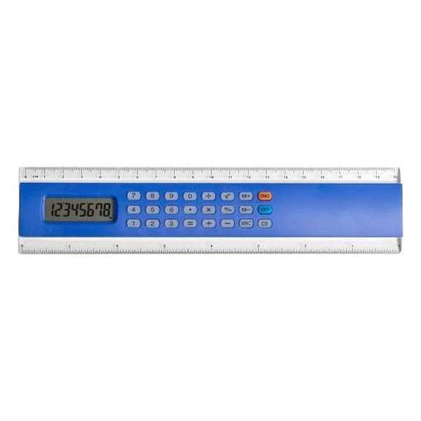 Liniaal rekenmachine blauw Liniaal rekenmachine blauw