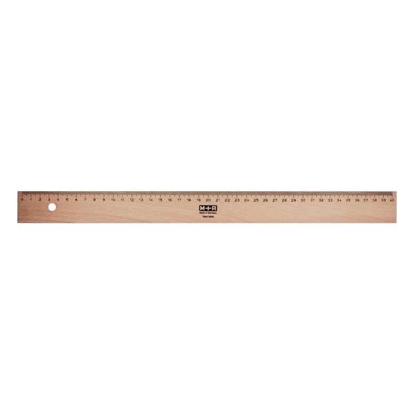 26x M+R liniaal uit hout 40cm 26x M+R liniaal uit hout 40cm