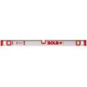 SOLA Alu-waterpas I-profiel I40 40cm 2 libellen 1,00mm/m zilver