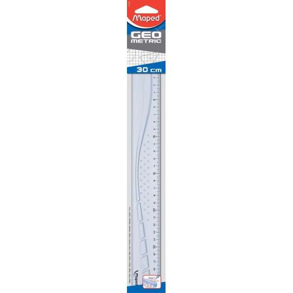 56x Maped liniaal Geometric 30cm, transparant 56x Maped liniaal Geometric 30cm, transparant