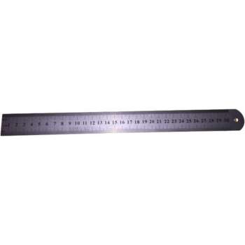 Liniaal metaal 30 cm - meetlat 30 cm - centimeter - stevige liniaal