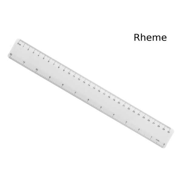 Liniaal - 30 cm - Recht - Antibacterieel - Wit - Rheme Liniaal - 30 cm - Recht - Antibacterieel - Wit - Rheme