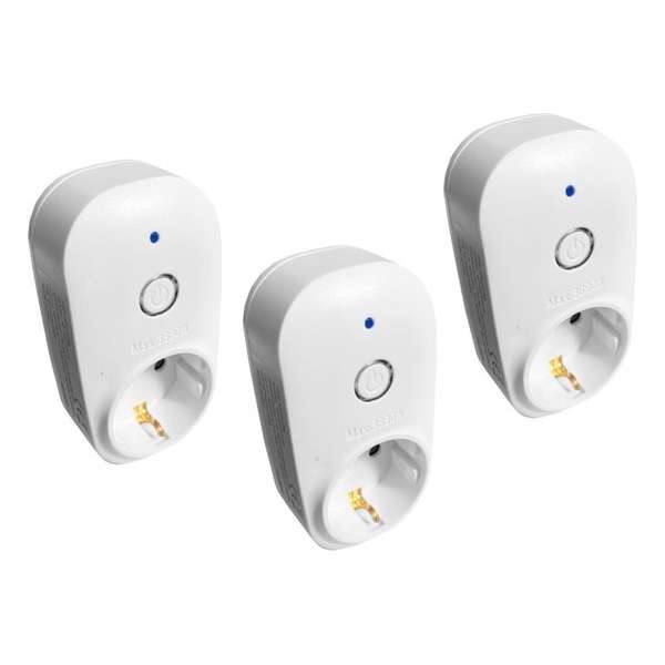 Set van 3 slimme stekkers (wifi schakelaars) Set van 3 slimme stekkers (wifi schakelaars)
