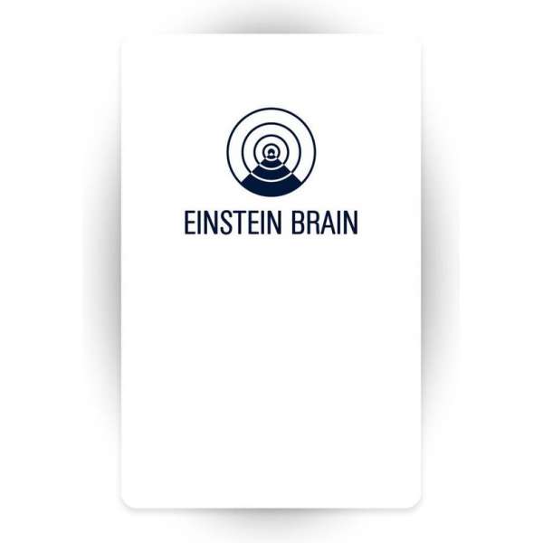 Einstein Brain 5G EMF Anti Straling Bescherming Kaart White - Maat One size