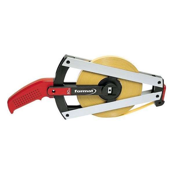 Stalen landmeter Staal polyamide gecoat 50 mx13mm geel FORMAT Stalen landmeter Staal polyamide gecoat 50 mx13mm geel FORMAT