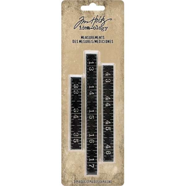 Tim Holtz measurements metal rulers x3 Tim Holtz measurements metal rulers x3