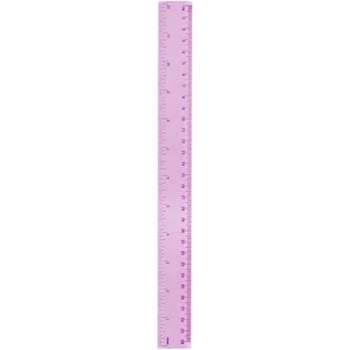 liniaal 30 cm roze