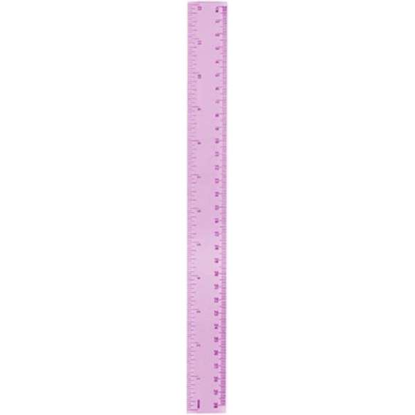 liniaal 30 cm roze