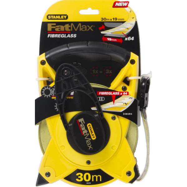 STANLEY FatMax - Landmeter 30m - 19mm open kast STANLEY FatMax - Landmeter 30m - 19mm open kast