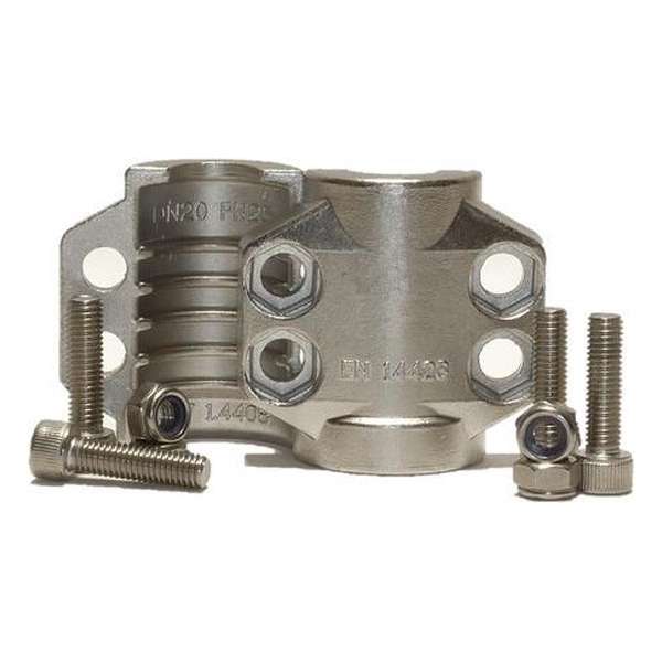 Tankwagen Stoomklemschaalset - Klembereik 24-26 mm - RVS Tankwagen Stoomklemschaalset - Klembereik 24-26 mm - RVS
