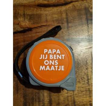Rolmaat - Papa jij bent ons maatje - Vaderdag - Kado - Gift