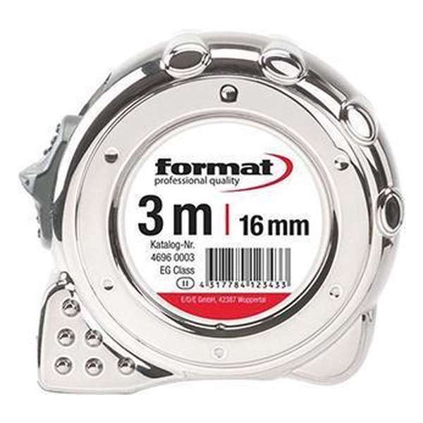Rolbandmaat Staal 3 mx13mm geel FORMAT Rolbandmaat Staal 3 mx13mm geel FORMAT