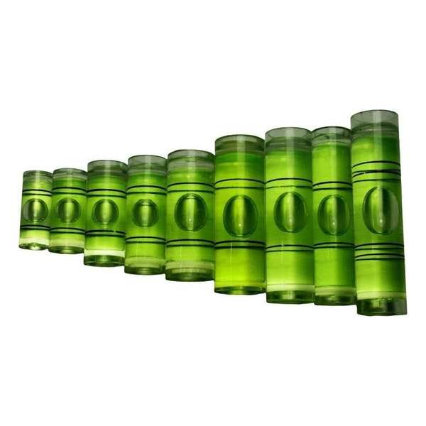 Set van 20 libellen voor waterpas (maat 3, groen) Set van 20 libellen voor waterpas (maat 3, groen)