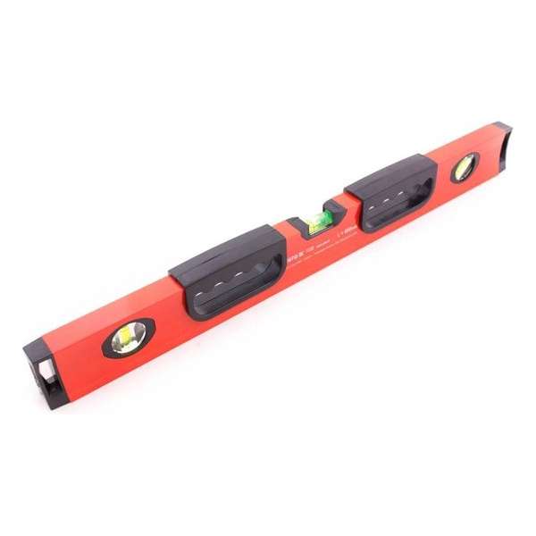 Yato Waterpas - 60 cm - 60 x 3 x 7 cm - 2 handvaten - Rood - zwart Yato Waterpas - 60 cm - 60 x 3 x 7 cm - 2 handvaten - Rood - zwart