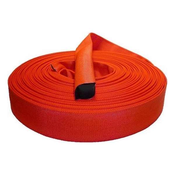 Plat Oprolbare Brandweerslang - Slijtvast - EPDM-PU - 38mm (Per rol 50m) Plat Oprolbare Brandweerslang - Slijtvast - EPDM-PU - 38mm (Per rol 50m)