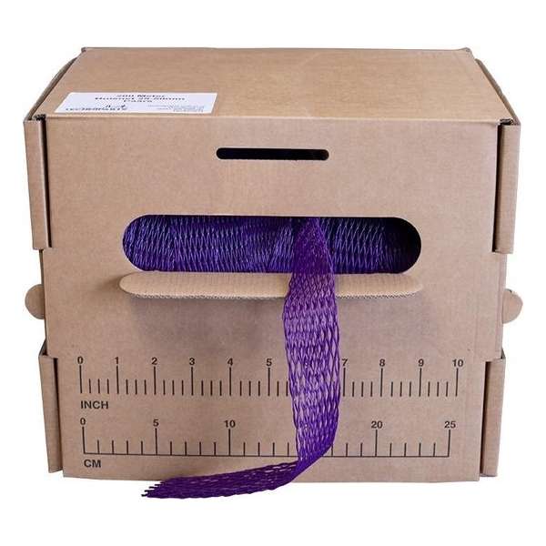Buisnet - Netkous - rekbereik 25 tot 50mm - Volle Dispenser doos 200m (Paars) Buisnet - Netkous - rekbereik 25 tot 50mm - Volle Dispenser doos 200m (Paars)