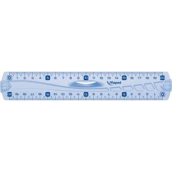 65x Maped decimeter liniaal Geometric dubbele decimeter, 20cm