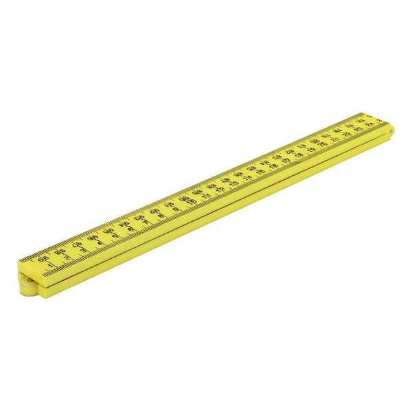 KWB duimstok nylon geel 1 m 4-delig