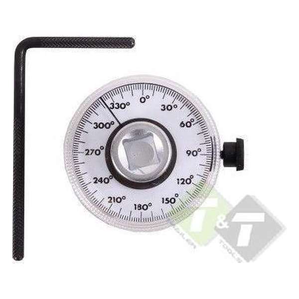 Draaihoek meter, gradenmeter, 360 graden hoek schaal Draaihoek meter, gradenmeter, 360 graden hoek schaal