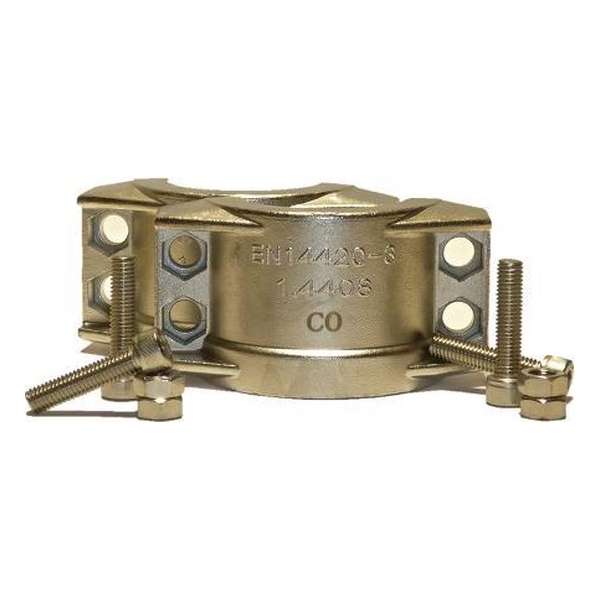 Klemschaal RVS 63mm x 6mm Klemschaal RVS 63mm x 6mm