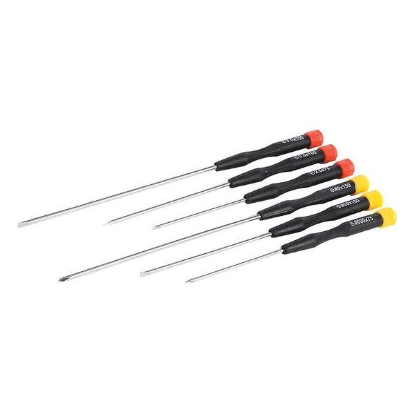 Silverline 6-delige extra lange precisie schroevendraaierset Silverline 6-delige extra lange precisie schroevendraaierset