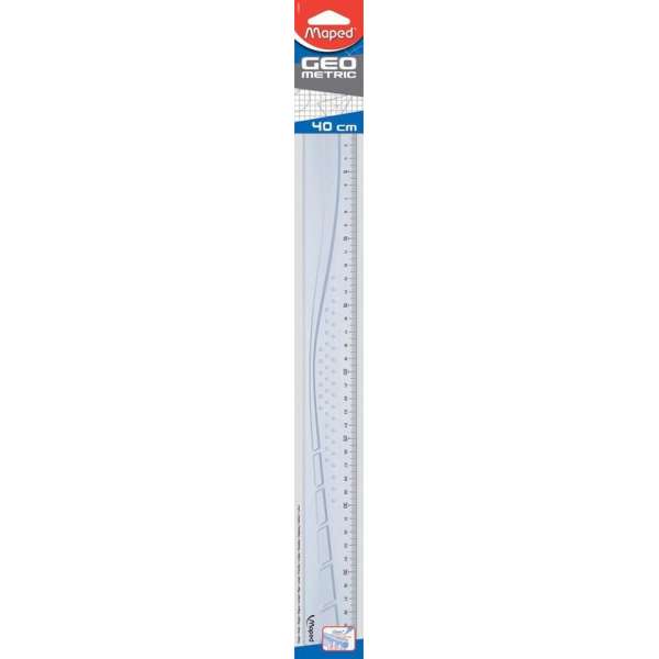 37x Maped liniaal Geometric 40cm, transparant 37x Maped liniaal Geometric 40cm, transparant