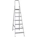 ALDORR Home - Huishoudtrap 7 Treden - Huishoudladder Inklapbaar - Keukentrap Opvouwbaar