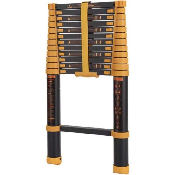 Telescoop ladder PRO 3.2 meter met Soft close systeem-Gratis draagtas-EU veiligheidskeurmerk Telescoop ladder PRO 3.2 meter met Soft close systeem-Gratis draagtas-EU veiligheidskeurmerk
