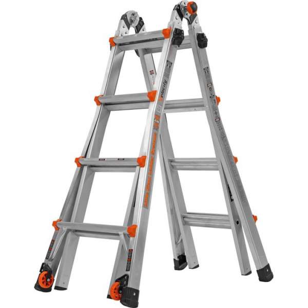 Little Giant Velocity Telescoopladder 4 x 4 sporten. Little Giant Velocity Telescoopladder 4 x 4 sporten.
