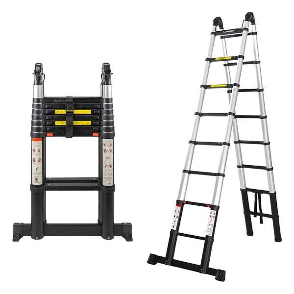 ALDORR Professional - Telescopische Vouwladder 5,00 meter - Soft Close - Levenslang garantie ALDORR Professional - Telescopische Vouwladder 5,00 meter - Soft Close - Levenslang garantie