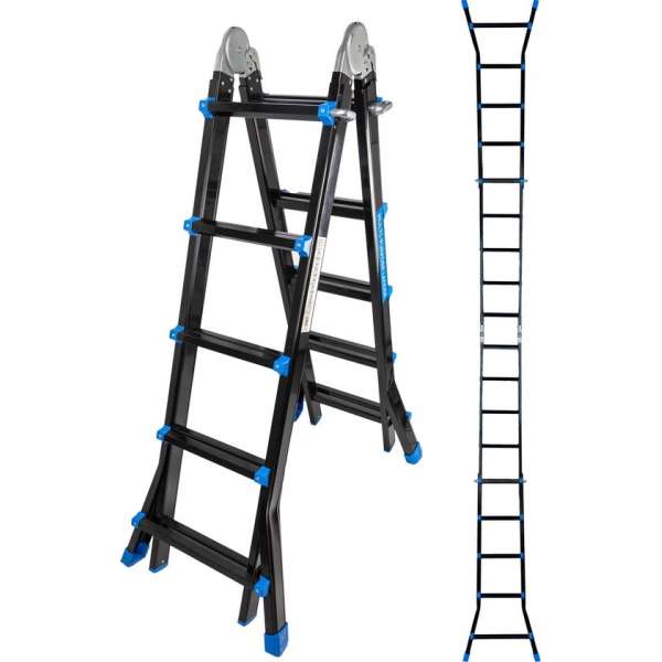 ALDORR Professional - Little Giant Uitschuifbare Vouwladder 4x5 - 5,10 meter ALDORR Professional - Little Giant Uitschuifbare Vouwladder 4x5 - 5,10 meter