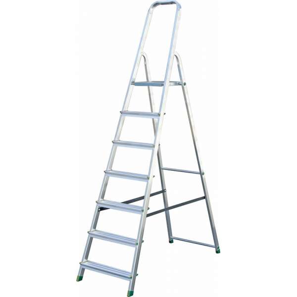 HUISHOUDTRAP 8 TREDEN - ALUMINIUM HOME & PROFESSIONELE TRAPLADDER HUISHOUDTRAP 8 TREDEN - ALUMINIUM HOME & PROFESSIONELE TRAPLADDER