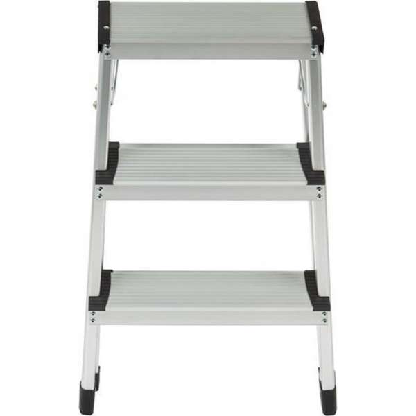 Escalo - Aluminium huishoudtrapje Steppy 3 treden - Extra stevig Escalo - Aluminium huishoudtrapje Steppy 3 treden - Extra stevig