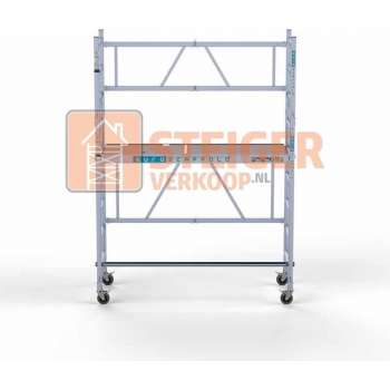 Kamersteiger 4 meter werkhoogte |  75x190x400 cm | 5 jaar garantie | Aluminium Steiger | EN1004 norm
