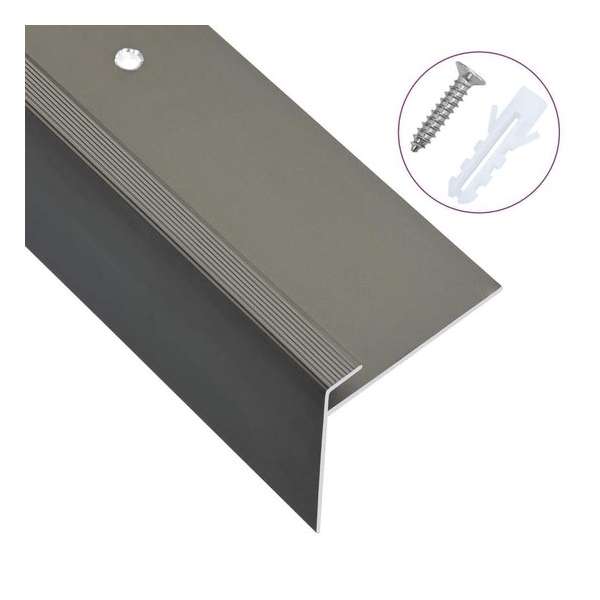 vidaXL Trapneuzen F-vormig 15 st 100 cm aluminium bruin vidaXL Trapneuzen F-vormig 15 st 100 cm aluminium bruin
