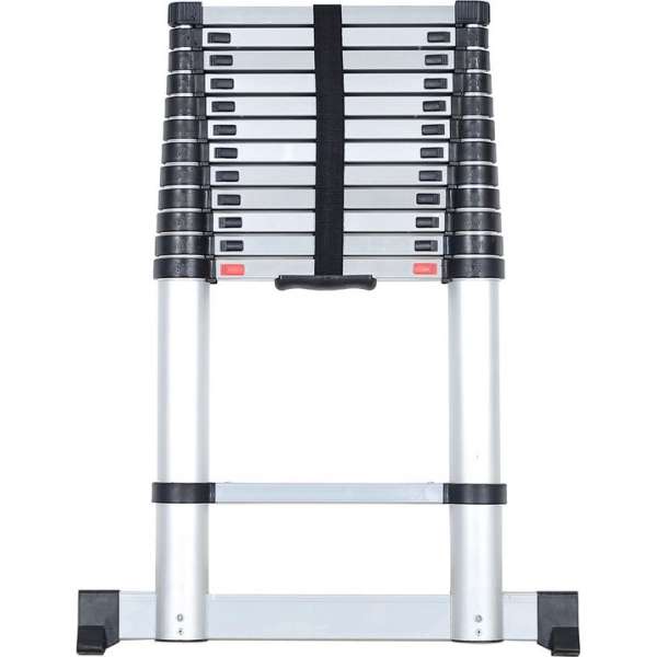 Diggers telescopische ladder, 3,8m , 13 treden Diggers telescopische ladder, 3,8m , 13 treden