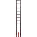 AL Telescopische Ladder Breed step Aluminium Breed step 4,7 meter Red Black