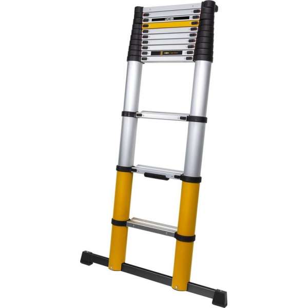 Telescoopladder JCB 3,8 meter - 13 treden treden Telescoopladder JCB 3,8 meter - 13 treden treden